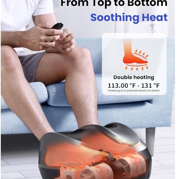 EUC-Bob and Brad Foot Massager Machine with Heat and Remote - Picture 2 of 8